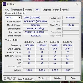 Kingston 2x4GB RAM, DDR4, 2400MHz - 4