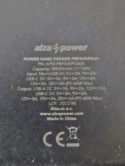 Powerbanka AlzaPower Parade 30000 mAh - 4
