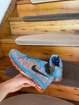 Nike Air Max Flyknit - veľkosť 39 - modro/oranžové - 4