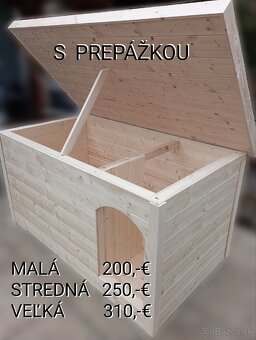 Psia búda zateplená 4cm pre psov búda pre psa - 4
