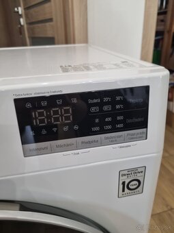 Predám LG 8kg parnú práčku plnenú spredu - 4