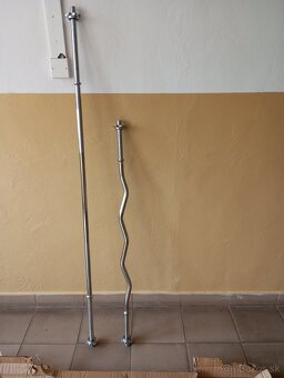 Sada chrómovaných tyčí ROVNÁ + EZ/25 mm - NOVÉ,ZABALENÉ - 4