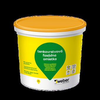 Weber Weberpas silikónová tenkovrstvová fasádna omietka 25 k - 4