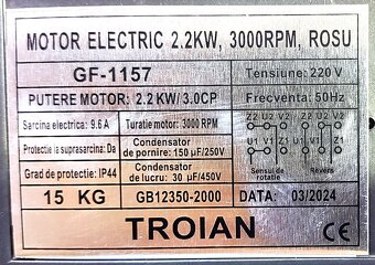 Elektromotor s remenicou na 220V 2,2 kW / 3000 ot. - 4