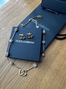 Nová nenosena sada náušníc a nahrdelnika D&G - 4
