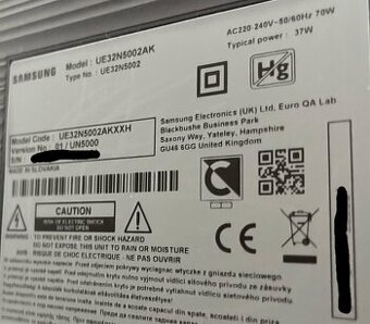 Predám 32-palcový (80 cm) LED televízor Samsung UE32N5002AK - 4