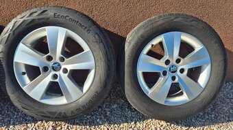 Predam kolesa Škoda 5x112 r16 ako nove - 4