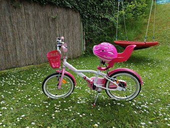 Detský bicykel BTWIN ružový s príslušenstvom - 4