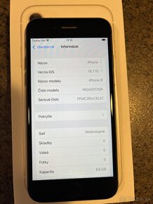 Iphone 8 , 64gb, velmi zachovalý, plně funkční vč obalu - 4
