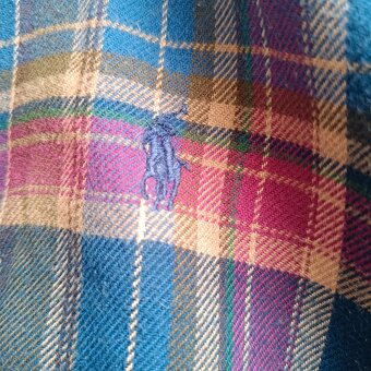 Ralph Lauren farebná košeľa s dlhým rukávom pruhovaná S - 4
