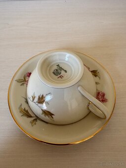 Stará porcelánová šálka s podšalkou Hutschenreuther  Selb - 4