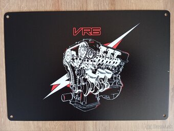 VW VR6 motor - okrasné tabuľky - 4