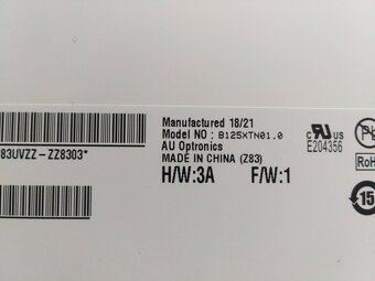 predám 12,5" LED SLIM displej z notebooku , B125XTN01.0 - 4