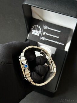 Seiko mod Santos Blue - 4