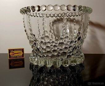 Nádherná efektná veľká sklenená misa - 4