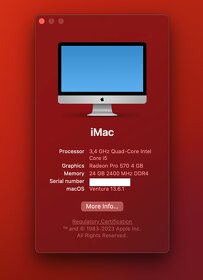 iMac 2017 - 27" - 5K - 1TB SSD - 24GB RAM - LEN OSOBNE - 4