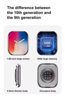 Nové inteligentné hodinky Watch 10 s príslušenstvom - 4