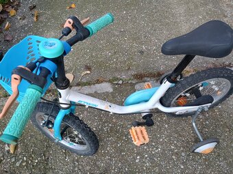 Detský chlapčenský bicykel 12" pre 3-5 rokov s kolieskami - 4