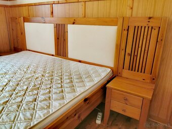 Manželská posteľ z masívu – komplet set - 4