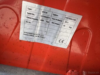 Ponúkam na predaj paletový vozík 2000 - 4