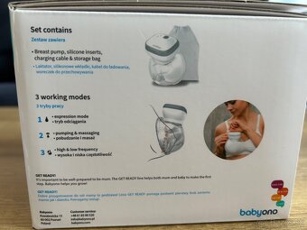 Babyono elektricka handsfree odsavacka - 4