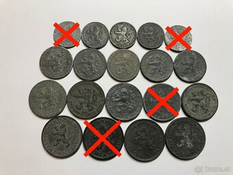 Slovenský Štát a Protektorát Čechy Morava obehové mince - 4