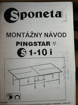 Stôl na stolný tenis/ ping pong - 4