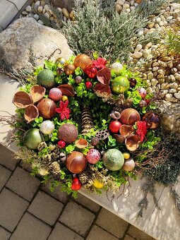 Vianočný veniec s priemerom 50 cm - 4