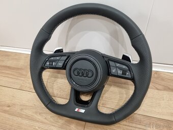 AUDI VYHRIEVANÝ EXCLUSIVE KOŽENÝ VOLANT S PADLAMI - 4