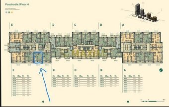 Vo výstavbe - dvojizbový byt v projekte DownTown Yards s výn - 4