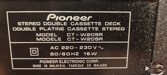 Predám deck Pioneer CT-W205R - 4