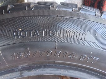 2x zimné pneumatiky 165/70 r14 - 4