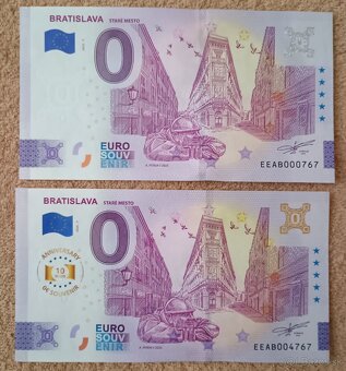 0 euro bankovky 2025 Modrý kostolík + Čumil - 4