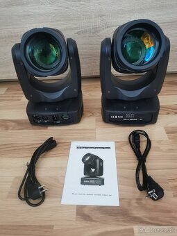 Otočné hlavy 150W Beam, 16 priziem, dúhový efekt - 4