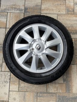 4x alu disky Renault + letné pneu Matador 205/60 R16 - 4
