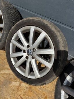 Predám elektrony 5x112 R17 Originál Volkswagen - 4