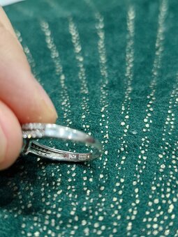 NOVE 3 strieborne 925 zasnubne prstene so zirkonmi - 4