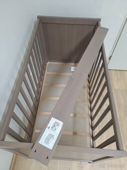 Detská postieľka IKEA, hnedá - 4