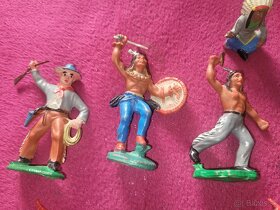 Zberateľské figurky indiani,banditi ndr - 4