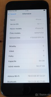 iPhone SE 2020 64 GB čierny veľmi pekný stav - 4