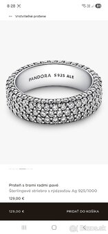 Pandora prsteň veľkosť 60 nový - 4