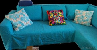 rohová rozkladacia sedačka - 4