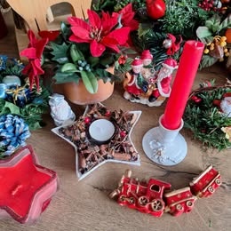 Retro vianočné dekorácie, stojany na stromček - 4