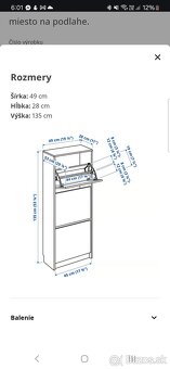 2x skrinka na topánky Bissa - 4