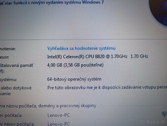 predám notebook LENOVO THINKPAD E530C , Windows 7 - 4