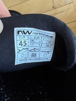 Predám cyklistické MTB tretry Northwave Corsair 2 - veľ 45 - 4