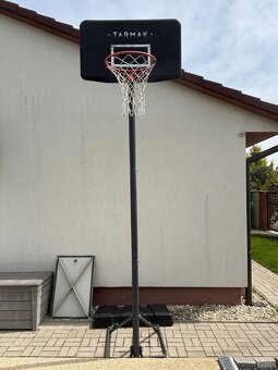 Basketbalový kôš B100, nastavitelný stojan 220-305cm, čierny - 4