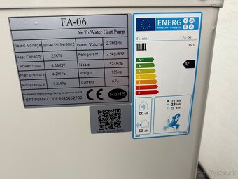 Tepelné čerpadlo Folansi Panasonic kompresor - 4