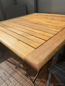 Drevený stôl plus 2 stoličky - 4