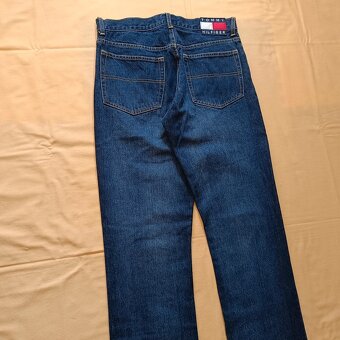 Tommy Hilfiger modré džínsy rovné straight jeans rifle 34 - 4